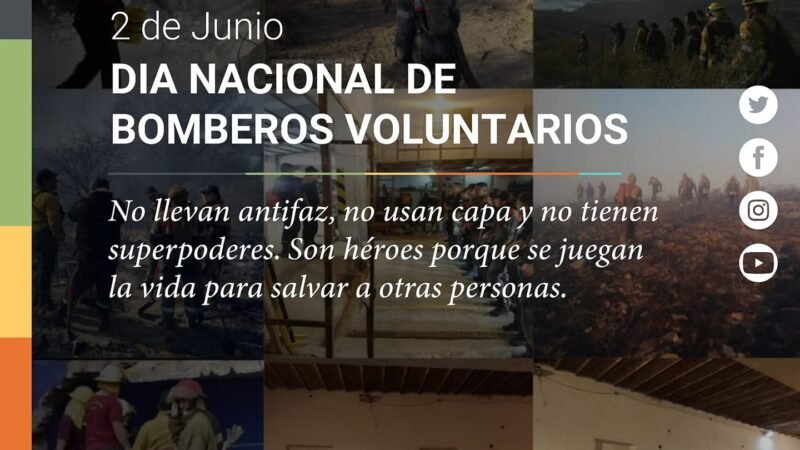 Hoy es el Día Nacional del Bombero Voluntario