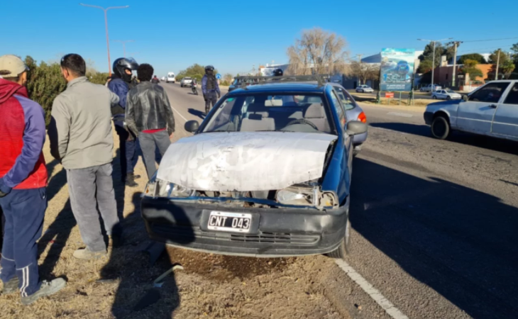 San Luis: cuatro autos chocaron en cadena