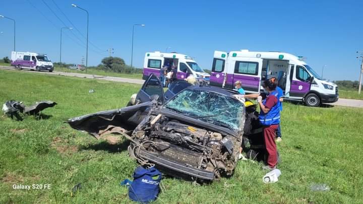 MURIÓ UNO DE LOS HERIDOS DE UN FUERTE CHOQUE EN VILLA MERCEDES