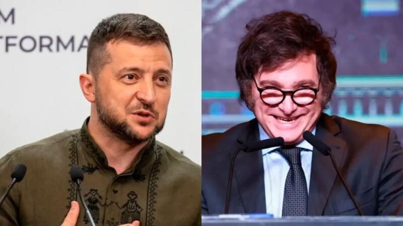 MILEI PLANEA REUNIRSE CON ZELENSKI EN JUNIO Y ANALIZA ENVIAR AYUDA MILITAR A UCRANIA