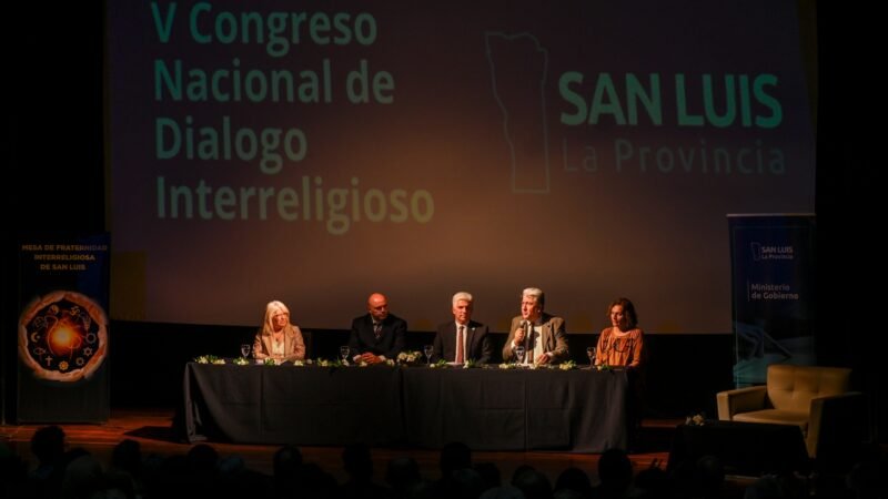 EL GOBERNADOR PARTICIPÓ DE LA APERTURA DEL V CONGRESO NACIONAL DE DIÁLOGO INTERRELIGIOSO