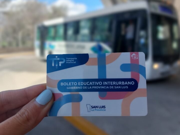 COMIENZA LA ENTREGA DEL BOLETO EDUCATIVO INTERURBANO PARA ESTUDIANTES DE SAN LUIS