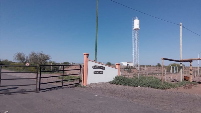 TOMARON MUESTRAS DEL AGUA DE LA COMUNIDAD HUARPE DE GUANACACHE Y LA CALERA