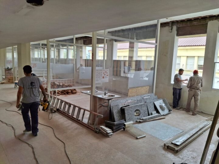 AVANZAN LAS OBRAS DE REMODELACIÓN EN EL HOSPITAL ‘JUAN DOMINGO PERÓN’