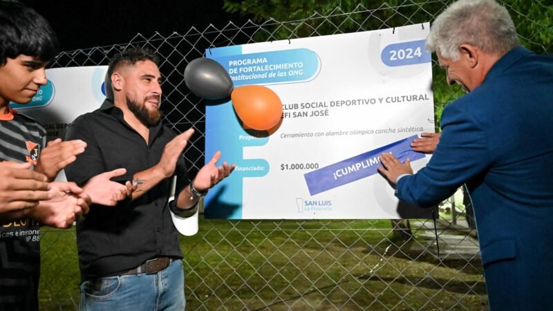 EL GOBIERNO PROVINCIAL POTENCIA SU APOYO A LAS ONG PARA BENEFICIAR A MILES DE SANLUISEÑOS