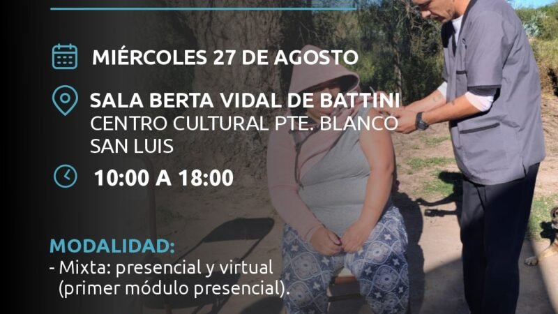 COMIENZAN LAS INSCRIPCIONES PARA LA CAPACITACIÓN DE ENFERMEROS RURALES