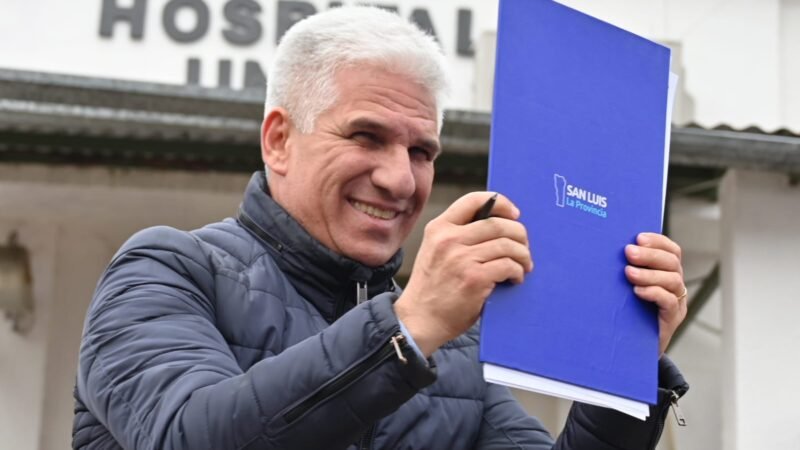 POGGI PUSO EN MARCHA LA CONSTRUCCIÓN DEL NUEVO HOSPITAL DE UNIÓN