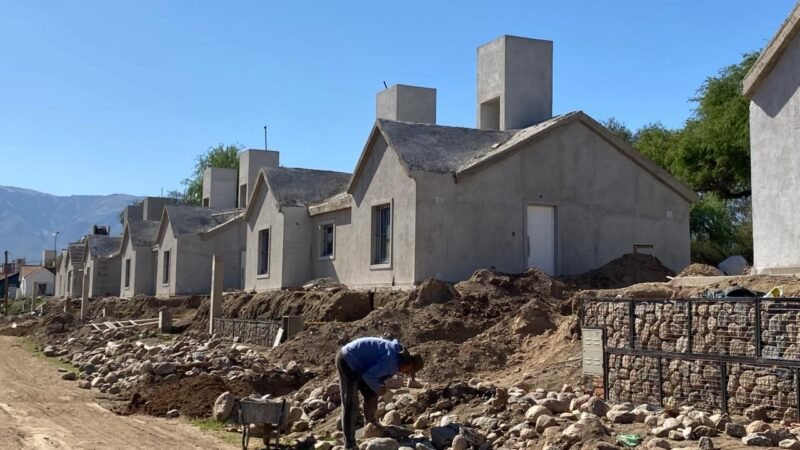 LAS NUEVAS VIVIENDAS DE VILLA DE MERLO ENTRAN EN SU TRAMO FINAL