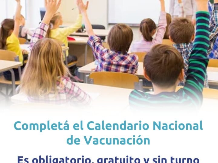 PIDEN A LOS PADRES QUE LOS NIÑOS TENGAN EL CALENDARIO DE VACUNACIÓN AL DÍA PARA VOLVER A CLASES