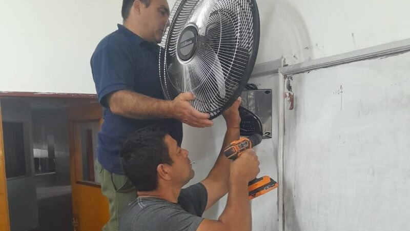 AVANZAN LAS TAREAS DE MANTENIMIENTO Y MEJORAS EN ESCUELAS DE TODA LA PROVINCIA