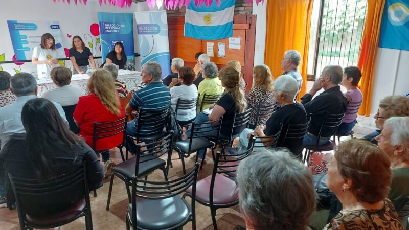 AUTORIDADES GUBERNAMENTALES VISITARON CENTROS DE JUBILADOS DE VILLA MERCEDES