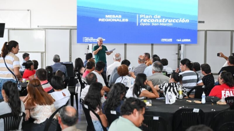 EL GOBIERNO AVANZA CON EL PLAN DE RECONSTRUCCIÓN JUNTO A VECINOS DE SAN MARTÍN