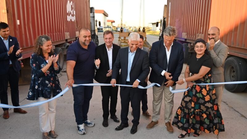 LA PROVINCIA POTENCIA SU COMPETITIVIDAD: INAUGURARON EL PATIO DE CONTENEDORES EN LA ZAL