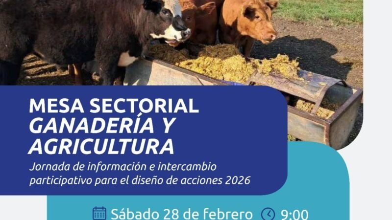 EL GOBIERNO DE SAN LUIS CONVOCA A LA MESA SECTORIAL DE GANADERÍA Y AGRICULTURA