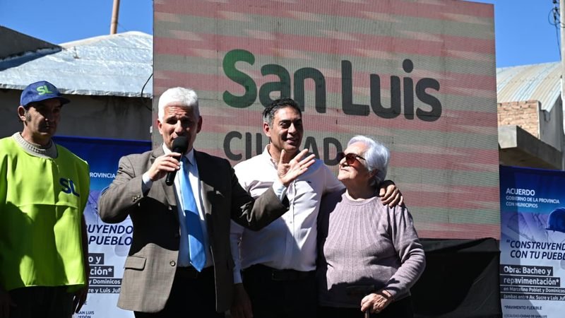 POGGI ACOMPAÑÓ A HISSA EN LA INAUGURACIÓN DE REPAVIMENTACIÓN Y MEJORAS EN EL BARRIO PRINGLES